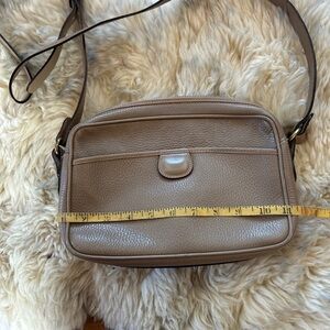 Coach Taupe Leather Shoulder Bag
